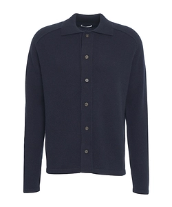 Buttoned Long-Sleeve Sweater