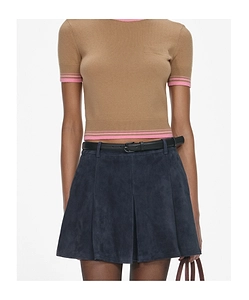 Self-Portrait Pleated Mini Skirt