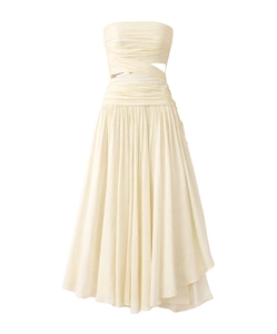 Self-Portrait Georgette Draped Scarf Detailed Dress