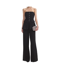 Bandeau Crepe Jumpsuit