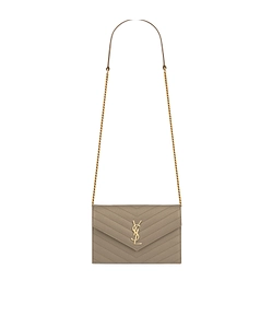Saint Laurent Cassandre Envelope Chain Wallet