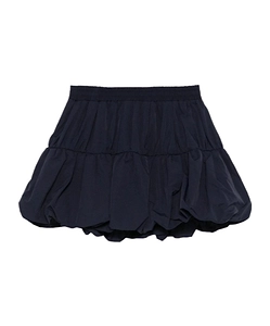 Mirian Bubble-Hem Ruffled Mini Skirt