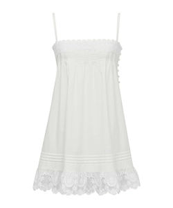 Saint Laurent Embroidered Sleeveless Dress