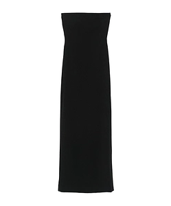 Solace London Bare-Shoulder Twill Dress