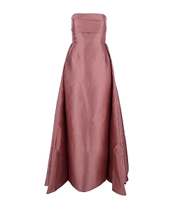 Solace London Draped Twill Dress