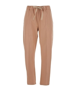 Semicouture Elastic-Waist Straight-Leg Pants