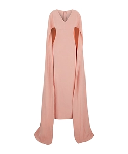 Solace London Draped V-Neck Dress