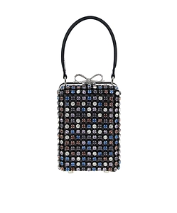 Micro Crystal-Embellished Tote Bag