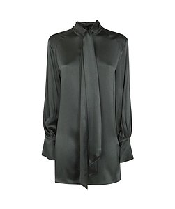 Manuela Tie-Neck Mini Dress