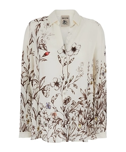 Semi Couture Floral Print V-Neck Shirt