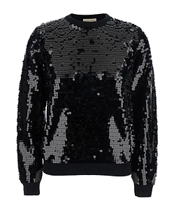 Semi Couture Sequin Appliqué Sweater