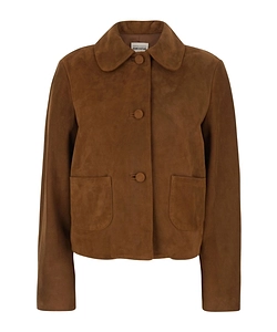 Semi Couture Suede Classic Collar Jacket