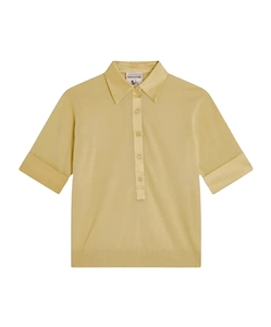 Short-Sleeve Polo Top