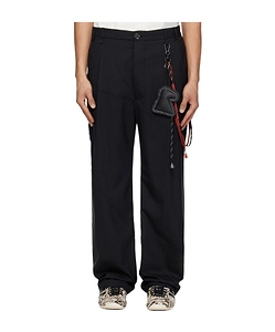 Slash Loose Pleated Trousers