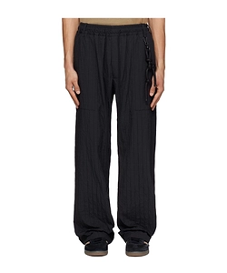 Wide Weave Stripe Gym Track Pants