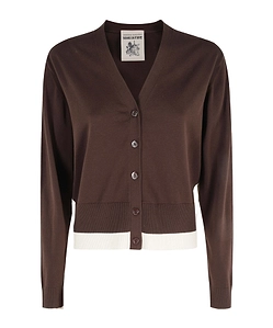 Semicouture Contrast Trim Cardigan