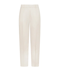 Carrot-Fit Pleated Trousers