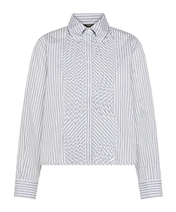 Ruffled Striped Shirt