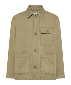 Buttoned Patch-Pocket Overshirt