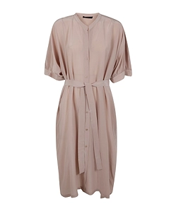 Seventy Button-Up Belted Dress