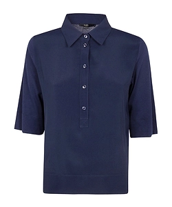 Seventy Boxy Half-Sleeve Polo Top