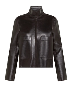 Seventy Stand Collar Nappa Leather Jacket