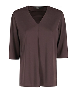 Seventy V-Neck Half-Sleeve Knitted Top