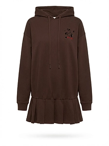 3D Rose Hoodie Mini Dress