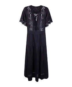 Seventy Embroidered Tiered Maxi Dress