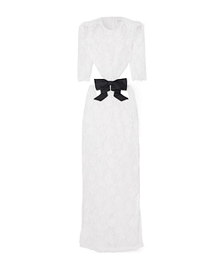 Hollowed-Out Lace Dress