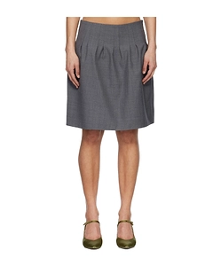 Low-Waisted Pleated Mini Skirt