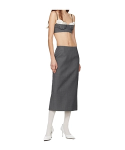 MÉLange-Effect Midi Skirt