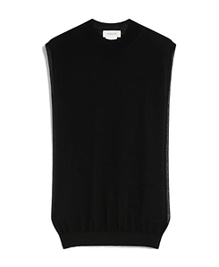 Sleeveless Wool-Silk Top
