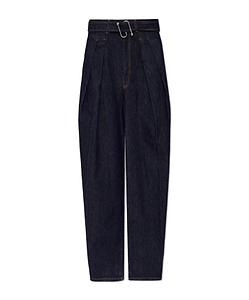 Sportmax Blanc Belted Wide Leg Jeans
