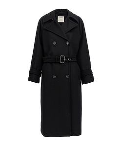 Sportmax Leandro Double-Breasted Long-Sleeved Coat