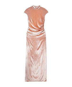 Tina's Backless Pleated Dress