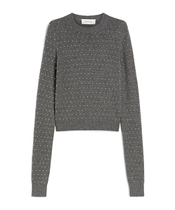 Sportmax Embellished Crewneck Long-Sleeved Jumper