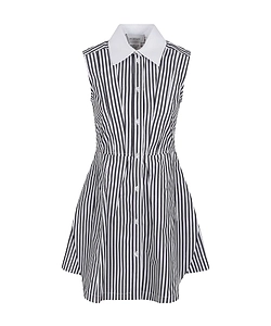Sportmax Striped Sleeveless Dresses