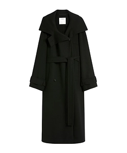 Sportmax Yole Double-Breasted Belted Long Coat