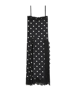 Sportmax Capo Polka Dot Printed Midi Slip Dress