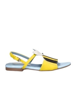 Bee Pattern Flat Sandals