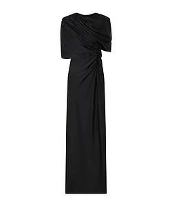 Backless Shawl Dress