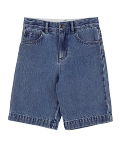 Belt-Loop Denim Shorts