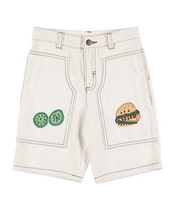 Belt-Loop Denim Shorts
