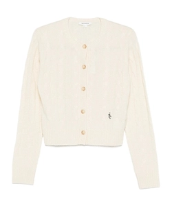 Cable-Knit Buttoned Cardigan