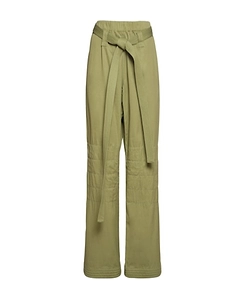 Belted Wide-Leg Pants