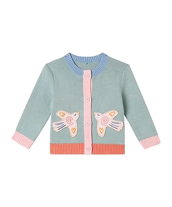 Stella Mccartney Kids Long-Sleeved Crewneck Cardigan