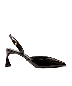 Buckled Heeled Pumps