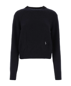 Embroidered-Logo Cashmere Jumper