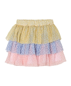 Stella Mccartney Kids Tiered Floral Mini Skirt